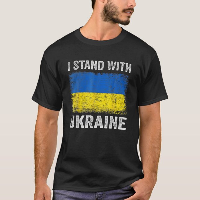 Camiseta Apoyen a Ucrania con Ucrania (Anverso)