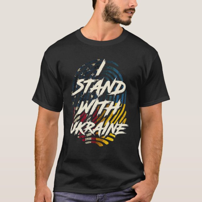 Camiseta Apoyen a Ucrania con Ucrania (Anverso)