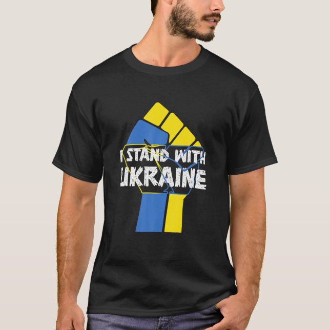 Camiseta Apoyen a Ucrania con Ucrania (Anverso)