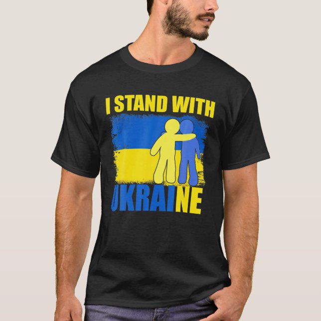 Camiseta Apoyen a Ucrania con Ucrania (Anverso)