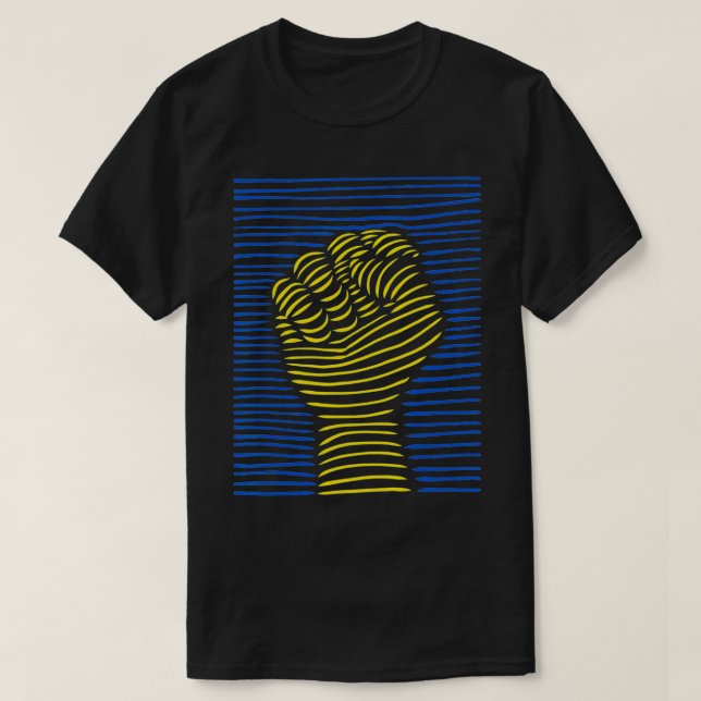 Camiseta Apoyen a Ucrania con Ucrania (Diseño del anverso)