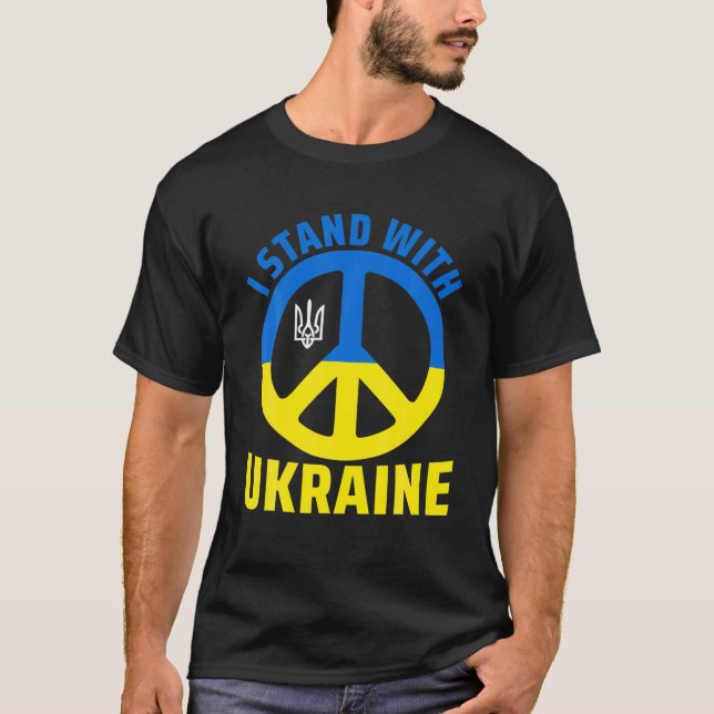 Camiseta Apoyen a Ucrania con Ucrania (Anverso)