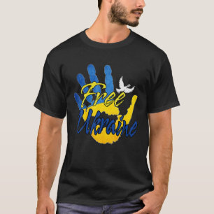 Camiseta Apoyen a Ucrania con Ucrania libre de Ucrania