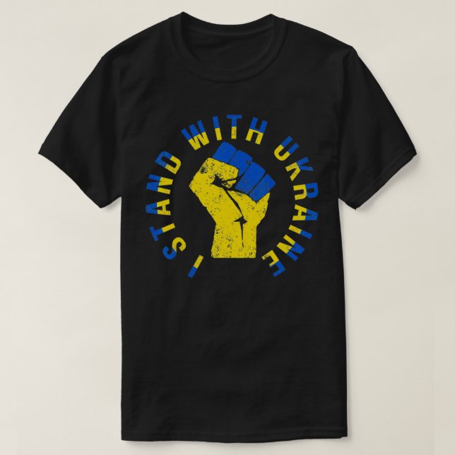 Camiseta Apoyen a Ucrania, estoy de acuerdo con Ucrania Lib (Diseño del anverso)