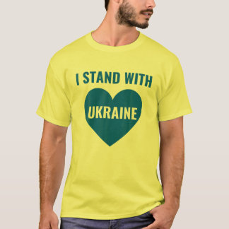 Camiseta Apoyen la bandera de Ucrania que defiendo a Ucrani