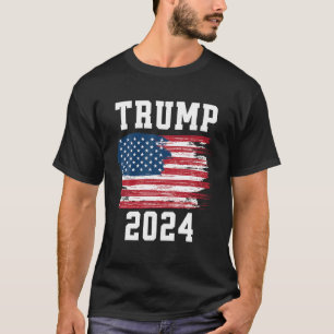 Camiseta Apoyo a campaña electoral de Trump 2024 Patriotic