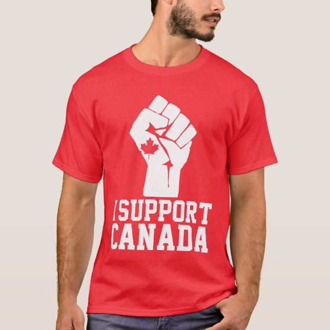 Camiseta Apoyo a Canadá - Orgulloso Canadá (Anverso)
