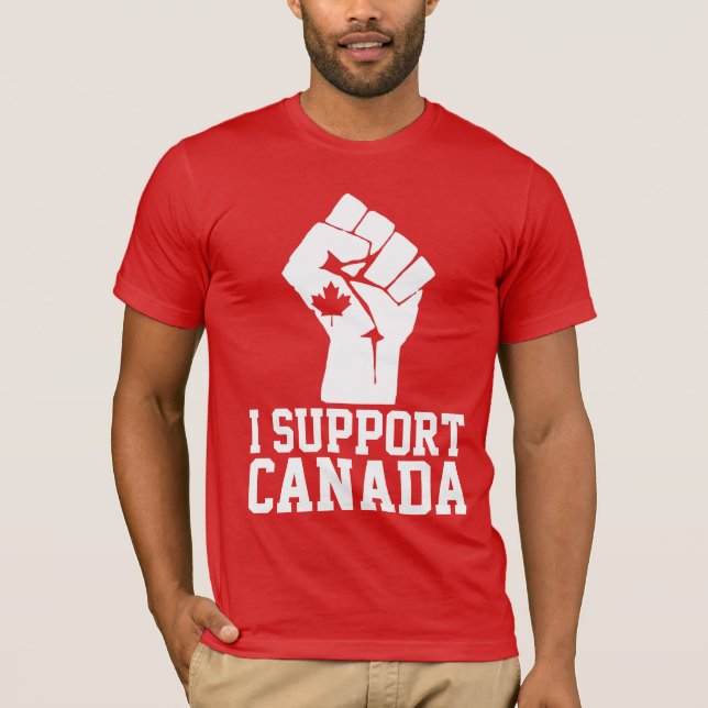 Camiseta Apoyo a Canadá - Orgulloso Canadá (Anverso)