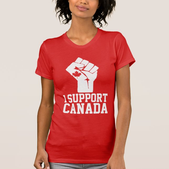 Camiseta Apoyo a Canadá - Orgulloso Canadá (Anverso)