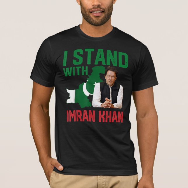 Camiseta Apoyo a Imran Khan Fiesta del PTI Pakistán (Anverso)