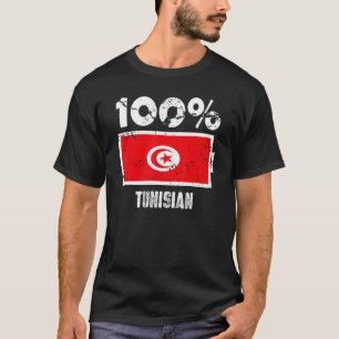 Camiseta Apoyo a la bandera de Túnez 100 batería de energía