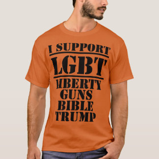Camiseta Apoyo a la Biblia Trump sobre las armas de liberac