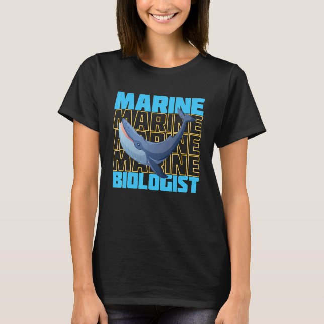 Camiseta Apoyo a la biología marina de biólogos marinos (Anverso)
