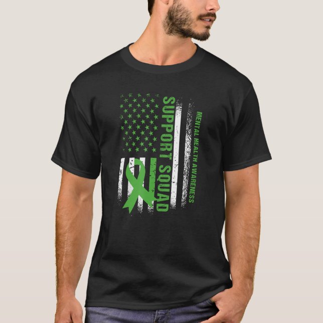 Camiseta Apoyo a la brigada de salud mental Conciencia de l (Anverso)