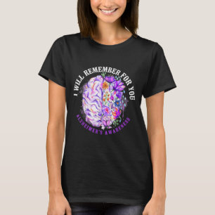 Camiseta Apoyo a la Conciencia de la Demencia de Alzheimer