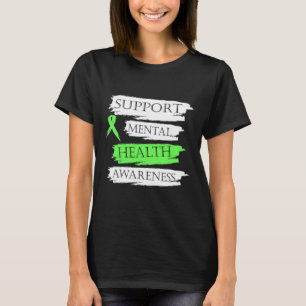 Camiseta Apoyo a la Conciencia de la Salud Mental Cinta Ver