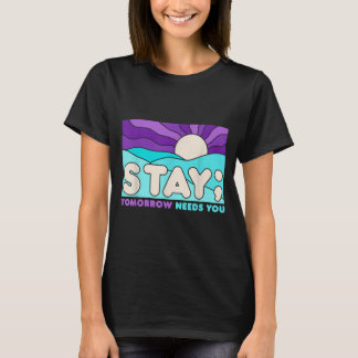 Camiseta Apoyo a la Conciencia de Prevención de Salud Menta