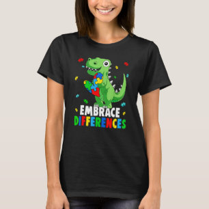 Camiseta Apoyo a la Conciencia del Autismo Acepta Diferenci