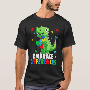 Camiseta Apoyo a la Conciencia del Autismo Acepta Diferenci