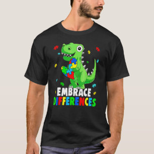 Camiseta Apoyo a la Conciencia del Autismo Acepta Diferenci