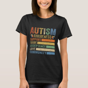 Camiseta Apoyo A La Conciencia Del Autismo Aceptación De La