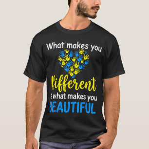 Camiseta apoyo a la conciencia del síndrome de down mundo s