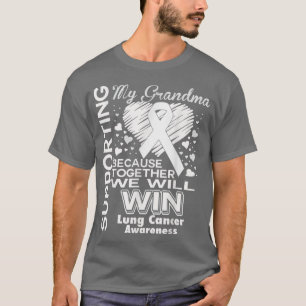 Camiseta Apoyo a la conciencia sobre el cáncer de pulmón de