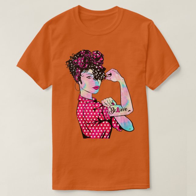 Camiseta Apoyo a la concienciación de las mujeres sobre el  (Diseño del anverso)