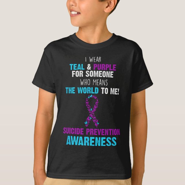 Camiseta Apoyo A La Concienciación, Prevención Del Suicidio (Anverso)