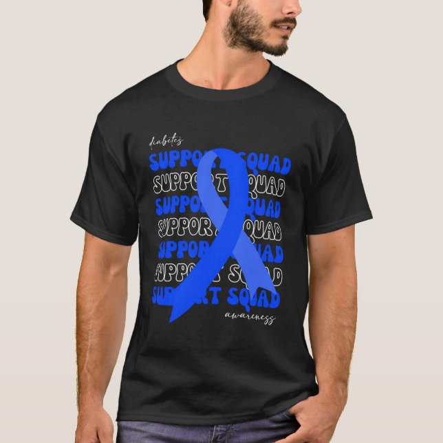 Camiseta Apoyo a la concienciación sobre la diabetes escuad (Anverso)