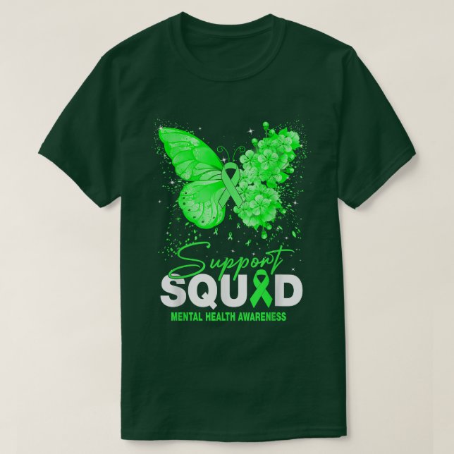 Camiseta Apoyo a la concienciación sobre la salud mental Sq (Diseño del anverso)