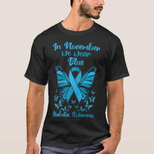 Camiseta Apoyo a la diabetes Noviembre Conciencia sobre la 