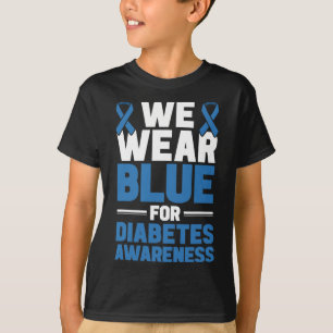 Camiseta Apoyo a la Diabetes: Usamos Azul Para La Diabetes 