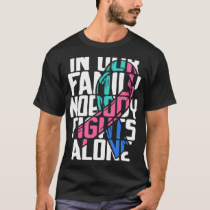 Camiseta Apoyo a la familia de guerreros de la enfermedad t