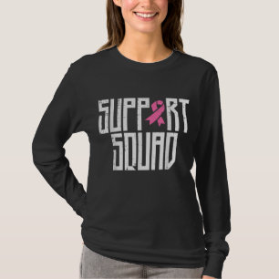 Camiseta Apoyo a la familia Squad Pink Ribbon Cáncer de Mam