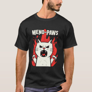 Camiseta Apoyo a la menopausia Cambios de humor Gato Mujere