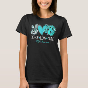 Camiseta Apoyo a la paz Cure Cure Cinta Verde azulada de gi