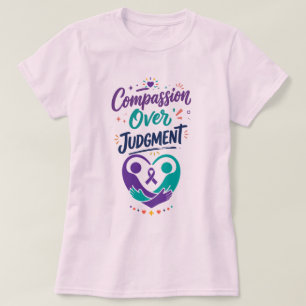 Camiseta Apoyo a la Salud Mental con Cinta Morada