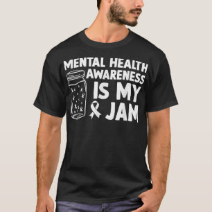 Camiseta Apoyo a la Salud Mental Lindo Conciencia de Salud 