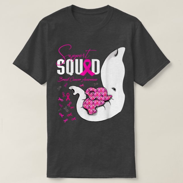 Camiseta Apoyo a la sensibilización sobre el cáncer de mama (Diseño del anverso)