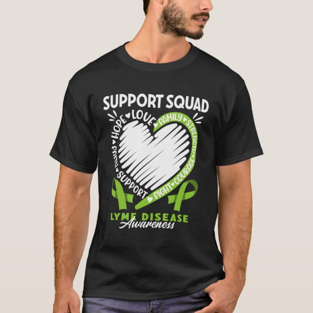 Camiseta Apoyo a la sensibilización Squad I Lyme Borreliosi (Anverso)
