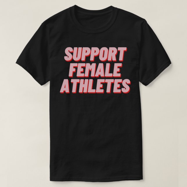 Camiseta Apoyo a las atletas atletas clásicas TShirt (Diseño del anverso)