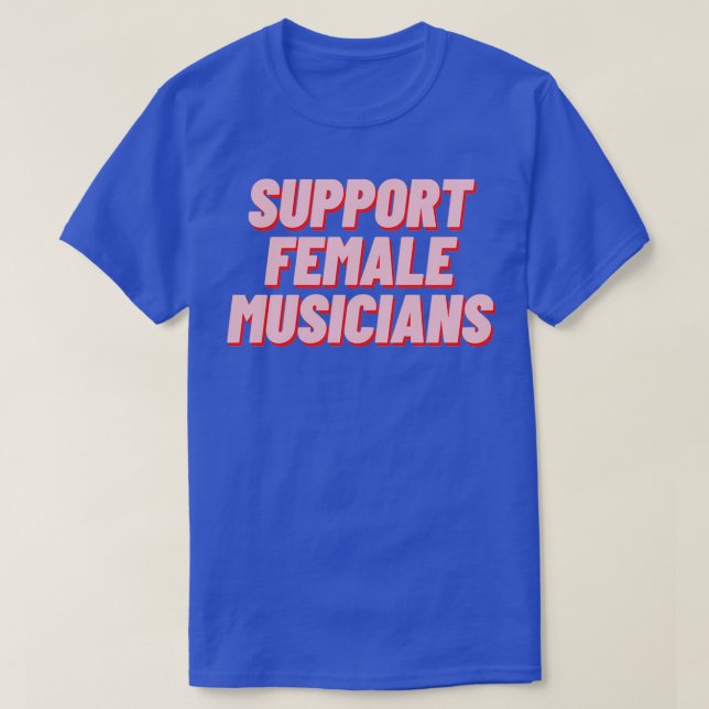 Camiseta Apoyo a las mujeres músicas (Diseño del anverso)
