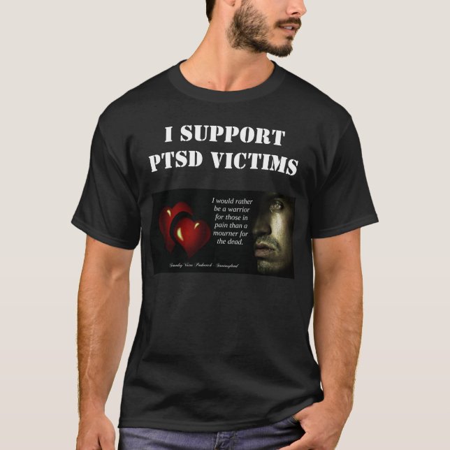 Camiseta Apoyo a las víctimas del estrés postraumático (Anverso)