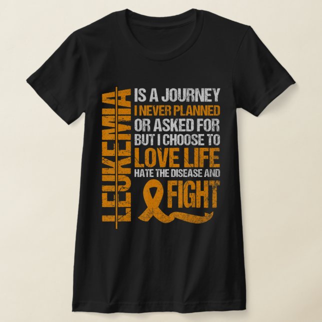 Camiseta apoyo a Leukemia Awareness naranja Ribbon orgullos (Distribución)