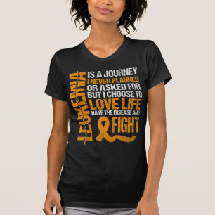 Camiseta apoyo a Leukemia Awareness naranja Ribbon orgullos