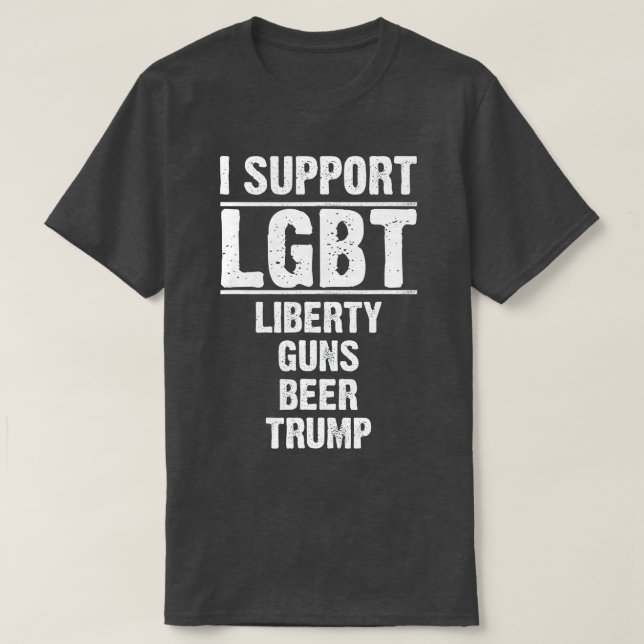 Camiseta Apoyo a LGB Liberty Gunty Beer rump  (Diseño del anverso)