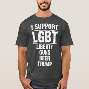 Camiseta Apoyo a LGB Liberty Gunty Beer rump 