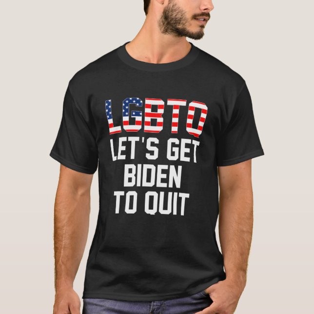 Camiseta Apoyo a LGBTQ Hagamos que Biden deje de ser estado (Anverso)