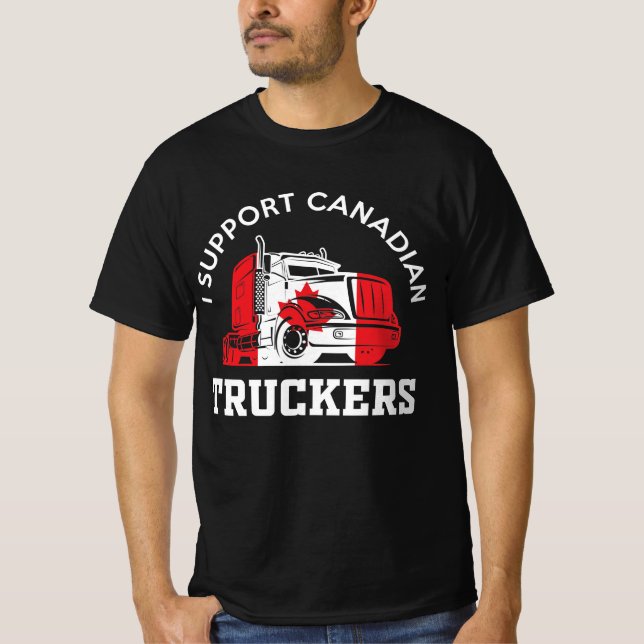 Camiseta Apoyo a los camioneros canadienses (Anverso)